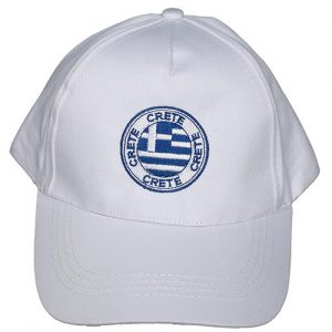 Καπέλο Τζόκεϋ CRETE Κεντητό Κωδ.122565 Λευκό