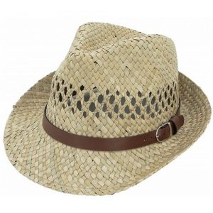Καπέλο Ψάθινο Καβουράκι Ανδρικό Μπεζ Χόρτο Κωδ.113113