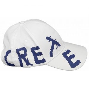 Καπέλο Τζόκευ CRETE σταμπωτό Κωδ.122569 Λευκό - Μπλε