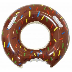 Σωσίβιο Donut Κωδ. 14905 100 εκ. με λαβές Καφέ & Ροζ