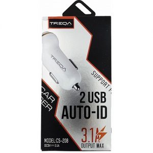 TREQA 2 USB Car Adapter 3.1A (CS-208) Κωδ.44058