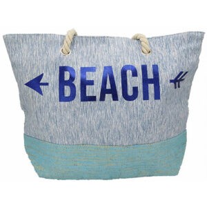 Τσάντα Θαλάσσης BEACH Μπλε Κωδ.13423