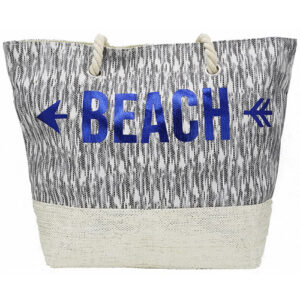 Τσάντα Θαλάσσης BEACH Γκρι Κωδ.13424