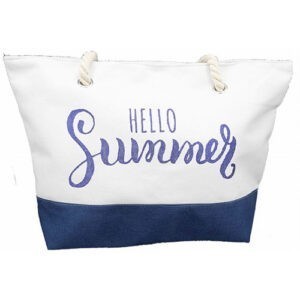 Τσάντα Θαλάσσης HELLO SUMMER Μπλε Κωδ.13432