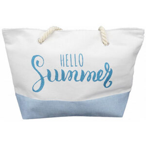 Τσάντα Θαλάσσης HELLO SUMMER Σιέλ Κωδ.13433