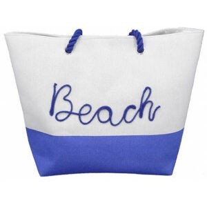 Τσάντα Θαλάσσης BEACH Σιελ Κωδ.13456